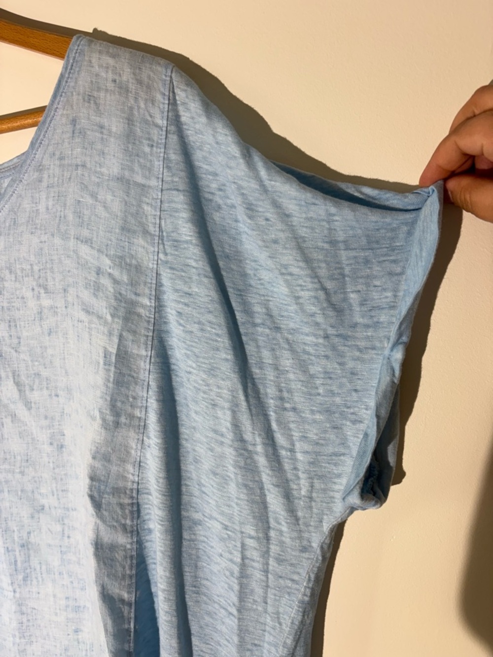 Chico's Light Blue V-Neck Women's Top Size XXL - Picture 4 of 5